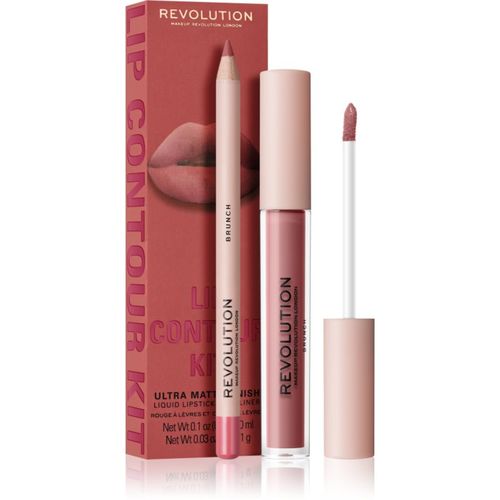 Lip Contour Kit set para labios tono Brunch 2 ud - Revolution - Modalova