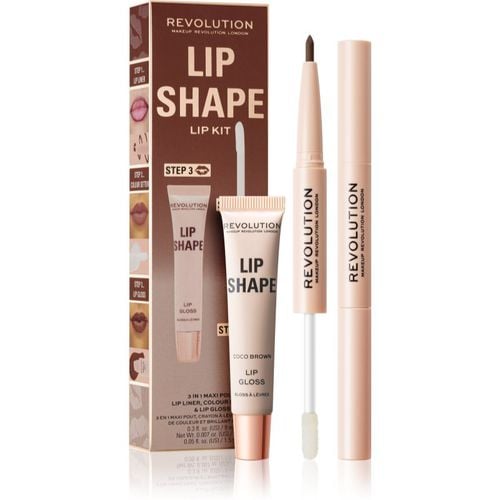 Lip Shape Kit set para labios tono Coco Brown 1 ud - Makeup Revolution - Modalova