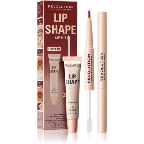 Lip Shape Kit set para labios tono Warm Nude 1 ud - Makeup Revolution - Modalova