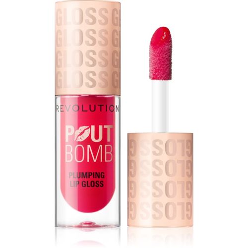 Pout Bomb brillo de labios con efecto voluminizador tono Cherry Sheer Red 4.6 ml - Revolution - Modalova