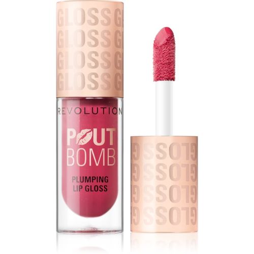 Pout Bomb brillo de labios con efecto voluminizador tono Rosewood Rose Pink 4.6 ml - Revolution - Modalova