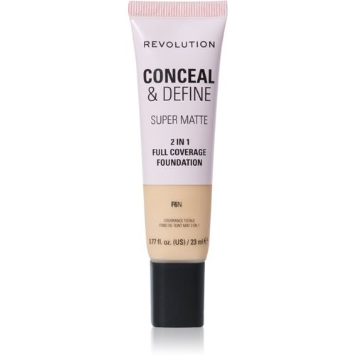 Conceal & Define maquillaje matificante tono F6N 23 ml - Revolution - Modalova