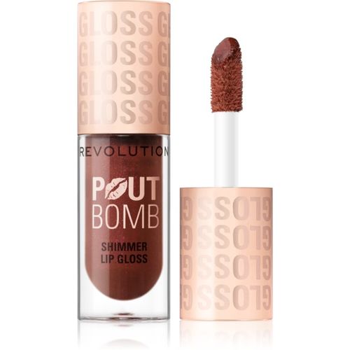 Shimmer Gloss brillo de labios con purpurina tono Chocolate Sparkle 4.5 ml - Revolution - Modalova