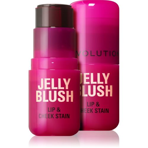 Jelly Blush colorete en forma de barra para labios y pómulos tono Cherry Red 5.5 g - Revolution - Modalova