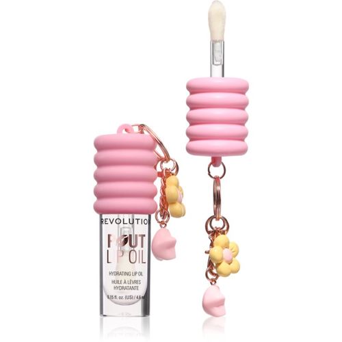 Pout Lip Oil With Charm aceite para labios para las llaves Pink Charm 4.6 ml - Revolution - Modalova
