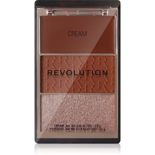 The Bronzer Icon paleta de bronceadores con iluminador tono 1 ud - Revolution - Modalova