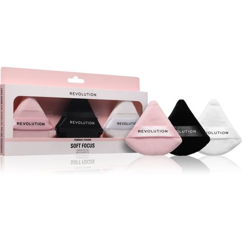 Soft Focus Powder Puff Trio aplicador de polvos 3 ud - Revolution - Modalova
