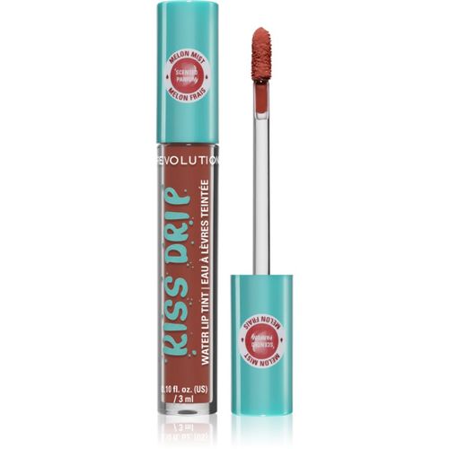 Kiss Drip Water Lip Tint brillo de labios de larga duración tono Melon Mist 4 ml - Revolution - Modalova