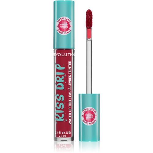 Kiss Drip Water Lip Tint brillo de labios de larga duración tono Cherry Glace 4 ml - Revolution - Modalova