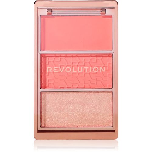 Blush Icon Palette paleta de coloretes tono Authentic Peach 9.8 g - Revolution - Modalova