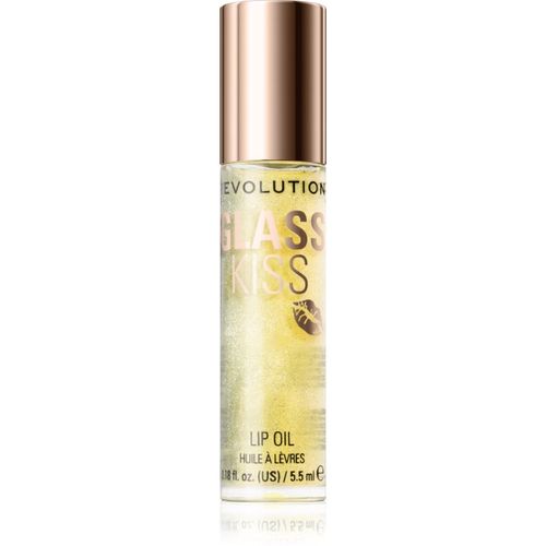 Glass Kiss aceite para dar brillo para labios tono Stardust Lemon 5.5 ml - Revolution - Modalova