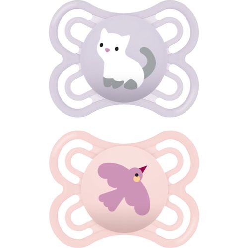 Perfect 0+m, dbl box chupete Pink/ Purple 2 ud - MAM - Modalova