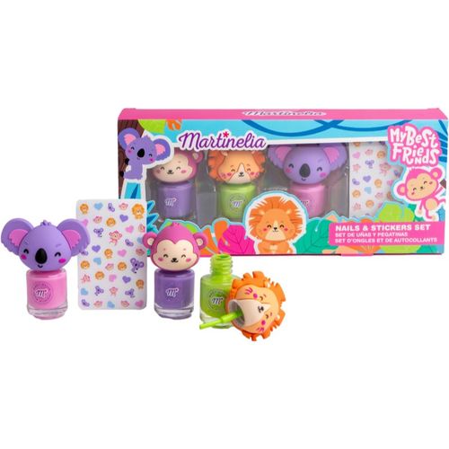 My Best Friends Nails & Stickers Set set para niños - Martinelia - Modalova
