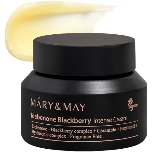 Idebenone + Blackberry Complex Intensive Total Care Cream crema hidratante iluminadora con efecto antiarrugas 70 g - Mary&May - Modalova