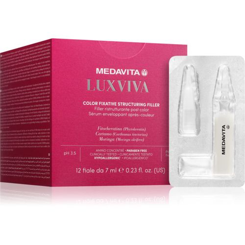 LUXVIVA Color Fixative Structuring Filler fiala post colorazione per tutti i tipi di capelli 12x7 ml - Medavita - Modalova