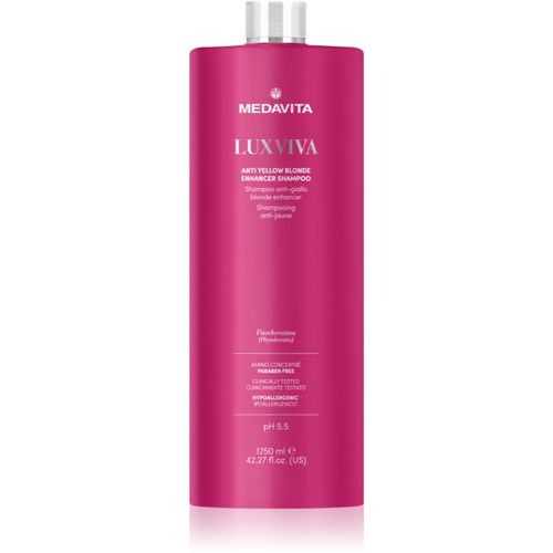 LUXVIVA Anti-Yellow Shampoo shampoo per la protezione della tinta per capelli biondi 1250 ml - Medavita - Modalova