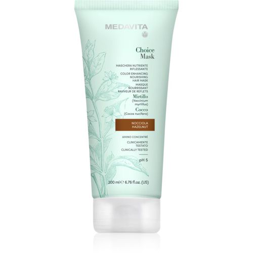 Choice Hazelnut mascarilla nutritiva para cabello teñido 200 ml - Medavita - Modalova