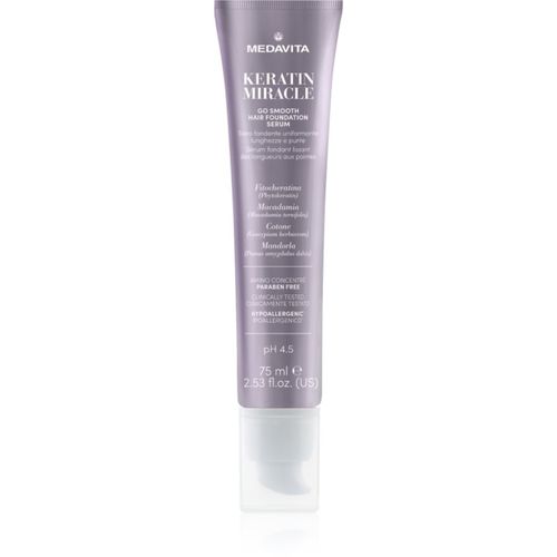 Keratin Miracle Go Smooth Hair Foundation Serum siero attivo per doppie punte 75 ml - Medavita - Modalova