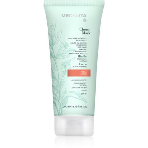 Choice Peach mascarilla nutritiva para cabello teñido 200 ml - Medavita - Modalova