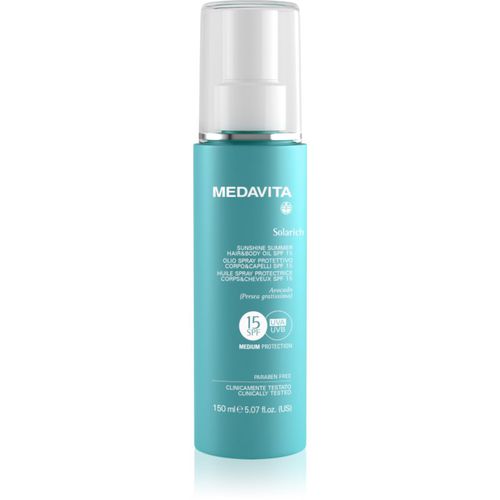 Solarich Sunshine Summer Hair&Body Oil olio protettivo per corpo e capelli SPF 15 150 ml - Medavita - Modalova