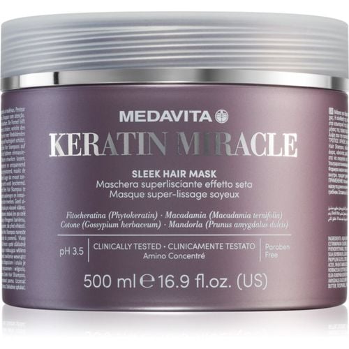 Keratin Miracle Sleek Hair Mask mascarilla hidratante alisadora 500 ml - Medavita - Modalova