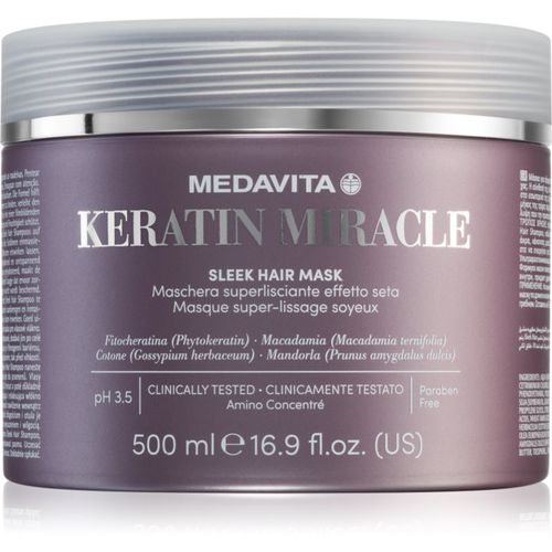 Keratin Miracle Sleek Hair Mask maschera lisciante idratante 500 ml - Medavita - Modalova