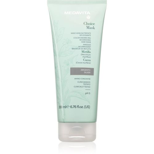 Choice Silver mascarilla nutritiva para cabello teñido 200 ml - Medavita - Modalova