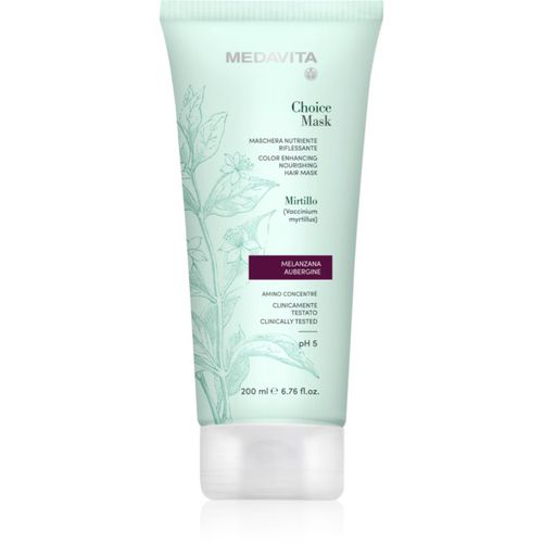 Choice Aubergine maschera nutriente per capelli tinti 200 ml - Medavita - Modalova