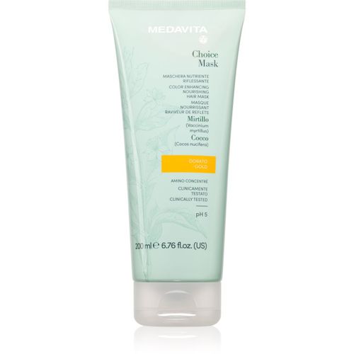 Choice Gold mascarilla nutritiva para cabello teñido 200 ml - Medavita - Modalova