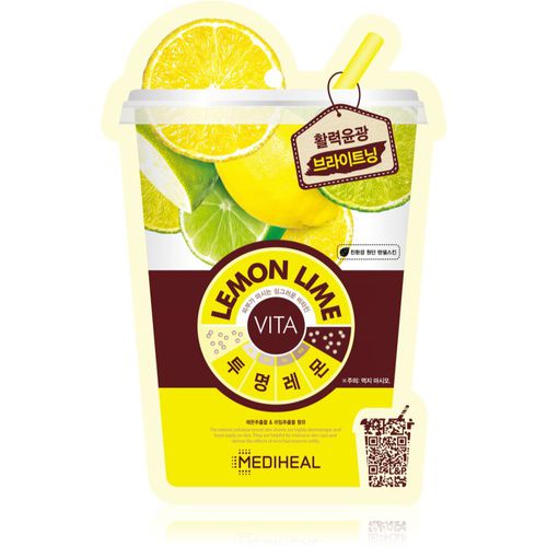 Vita Mask Lemon Lime mascarilla iluminadora en forma de hoja 20 ml - MEDIHEAL - Modalova