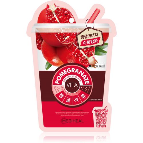 Vita Mask Pomegranate Feuchtigkeitsspendende Tuchmaske mit Kollagen 20 ml - MEDIHEAL - Modalova