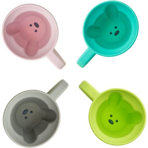 Silicone Bear Mug taza Blue & Mint 2x145 ml - Melii - Modalova