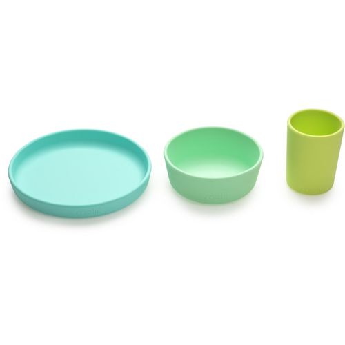 Feeding Set set de vajilla Mint, Blue, Lime - Melii - Modalova
