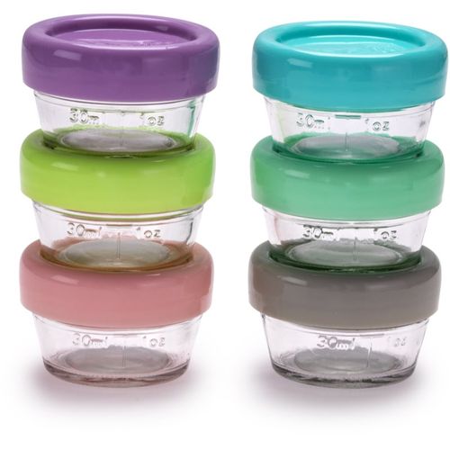 Glass Food Container tupper para guardar alimentos 6x59 ml - Melii - Modalova