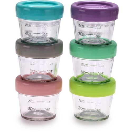 Glass Food Container tupper para guardar alimentos 6x118 ml - Melii - Modalova
