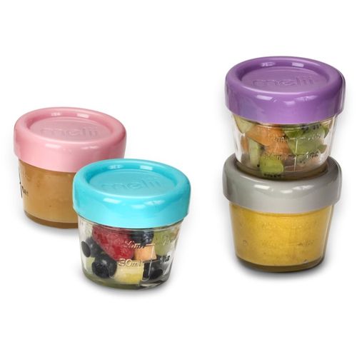 Glass Food Container tupper para guardar alimentos 6x118 ml - Melii - Modalova