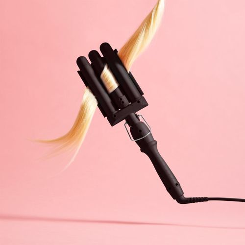 Pro Waver 32 mm rizador de cabello de tres cilindros para cabello Black 1 ud - Mermade - Modalova