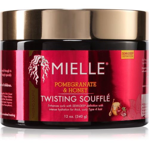 Pomegranate & Honey Twisting Soufflé crema para cabello para cabello ondulado y rizado 340 g - Mielle - Modalova
