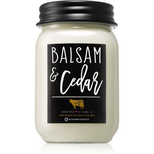 Farmhouse Balsam & Cedar candela profumata Mason Jar 368 g - Milkhouse Candle Co. - Modalova