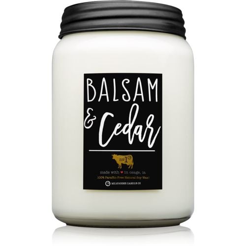 Farmhouse Balsam & Cedar candela profumata Mason Jar 737 g - Milkhouse Candle Co. - Modalova