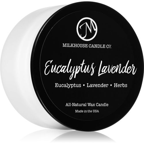 Creamery Eucalyptus Lavender candela profumata Sampler Tin 42 g - Milkhouse Candle Co. - Modalova