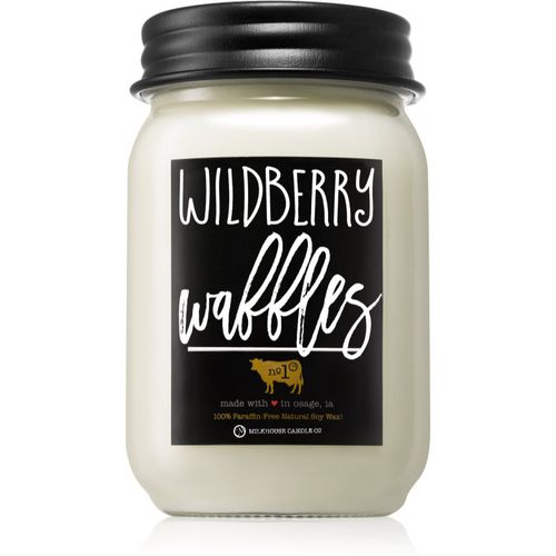 Farmhouse Wildberry Waffles candela profumata Mason Jar 369 g - Milkhouse Candle Co. - Modalova