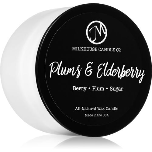 Creamery Plums & Elderberry candela profumata Treveler Tin 106 g - Milkhouse Candle Co. - Modalova