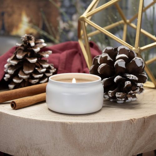 Creamery Cinnamon Fireside vela perfumada Sampler Tin 42 g - Milkhouse Candle Co. - Modalova