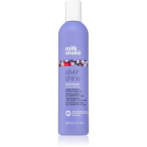 Silver Shine Shampoo champú para cabello rubio neutralizante para tonos amarillos 300 ml - milk_shake® - Modalova