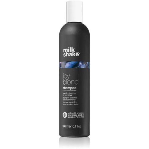Icy Blond Shampoo champú para neutralizar el tono amarillo para cabello rubio 300 ml - milk_shake® - Modalova