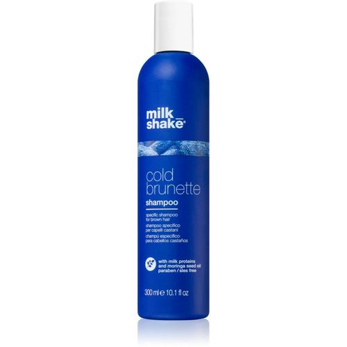 Cold Brunette Shampoo champú para neutralizar el tono amarillo para los tonos marrones del cabello 300 ml - milk_shake® - Modalova
