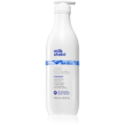 Cold Brunette Shampoo champú para neutralizar el tono amarillo para los tonos marrones del cabello 1000 ml - milk_shake® - Modalova