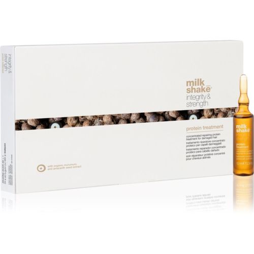 Integrity & Strength Protein Treatment sérum concentrado para cabello maltratado o dañado con proteínas 8x10 ml - milk_shake® - Modalova