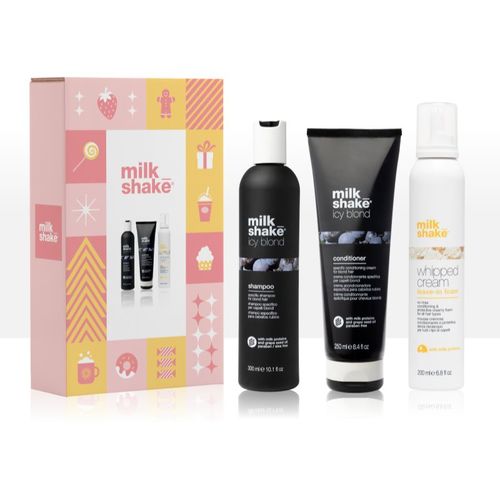 Kit Icy Blond set neutralizante para tonos amarillos - milk_shake® - Modalova